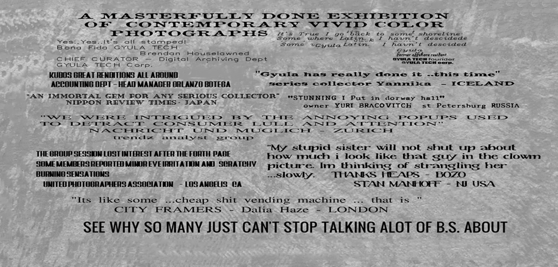 It's like some ..cheap shit vending machine ..that is.
CITY FRAMERS- Dalia Haze - London
GYULA TECH PHOTOGRAPHY